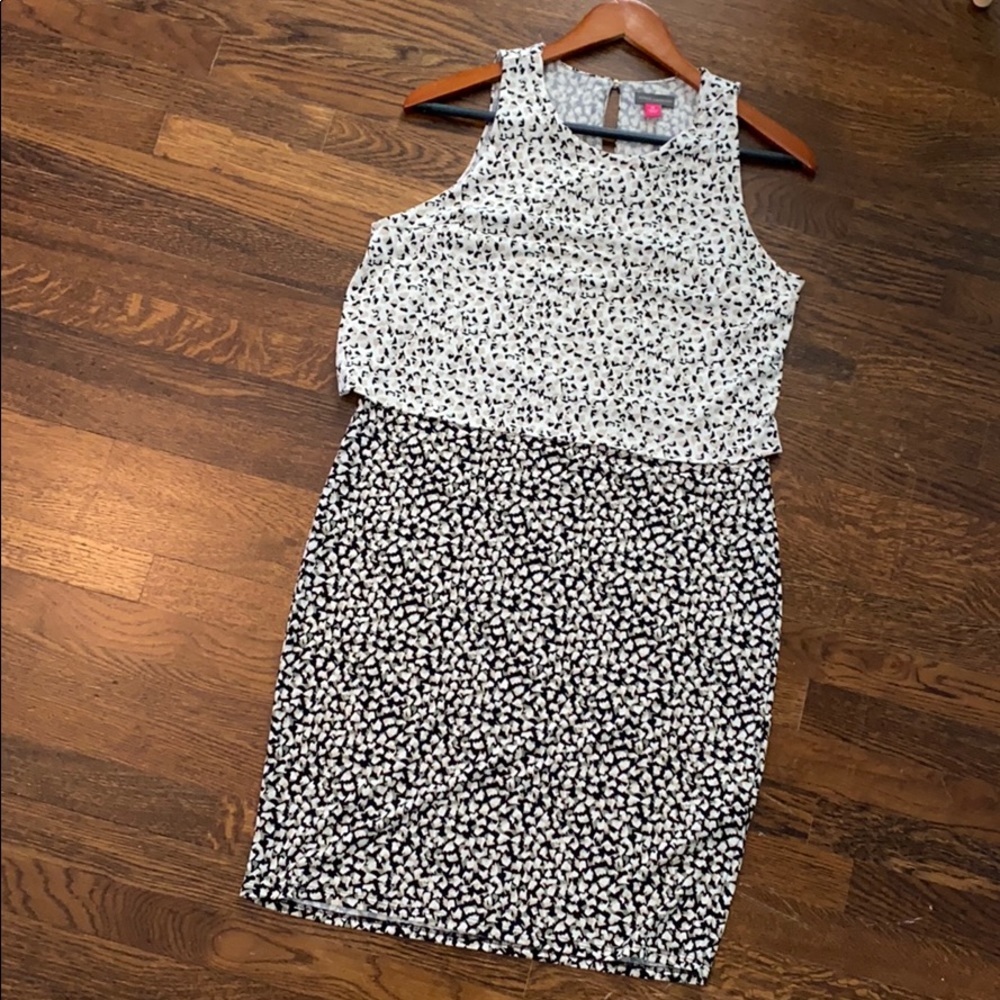 Vince Camino sleeveless printed dress